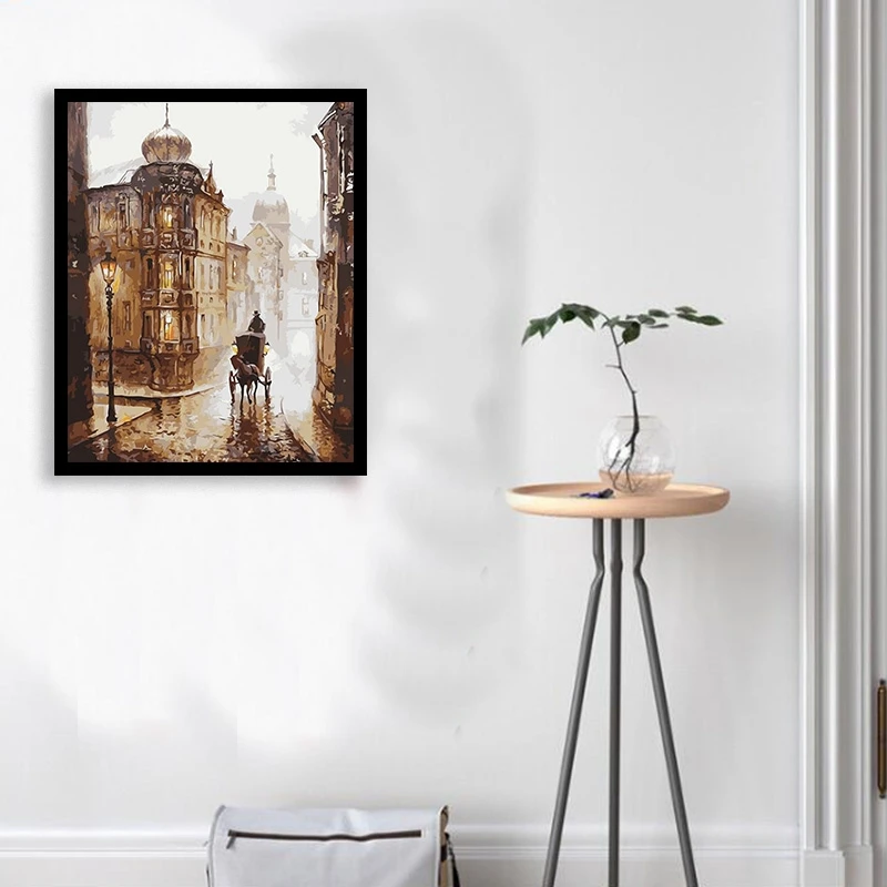 Краска по номерам наборы для взрослых DIY Рисование на холсте краска