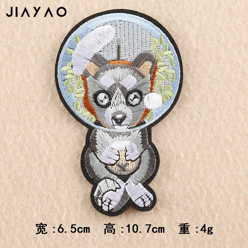 Вышитая нашивка в стиле панк ветер значок животное клоун наклейка