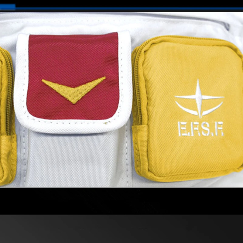 

Anime Mobile Suit Gundam RX-78-2 Cosplay Canvas Waist Bag Messenger Bag Portable Fashion Belt Bag Knapsack Fanny Packs
