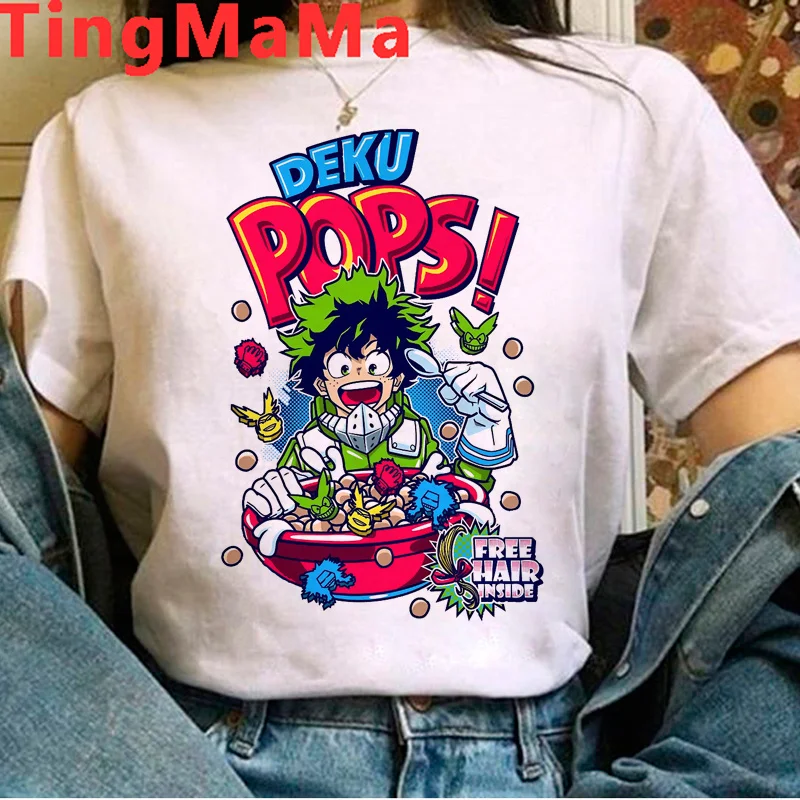 Моя геройская Академия Midoriya Izuku Deku Boku No Hero Футболка женская ulzzang 2021 винтажная