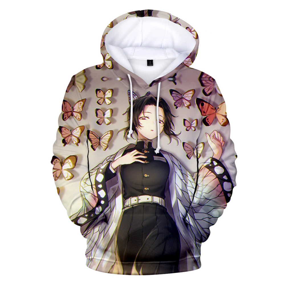 Demon Slayer Anime 3D Hoodies Men Women Casual Harajuku Fashion Print Sweatshirt Autumn Boys Hoodie Clothing | Мужская одежда
