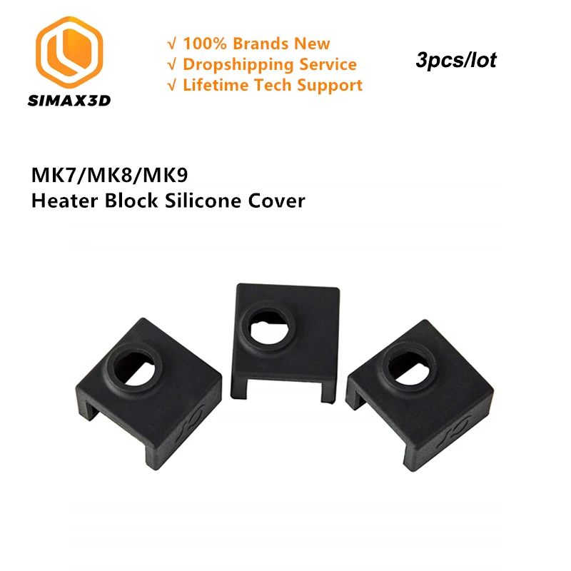 SIMAX3D original 3 / batch heater seat silicone sleeve MK7 MK8 MK9 Hotend DIY set of part for ender Pro 3D Printer par | Компьютеры и