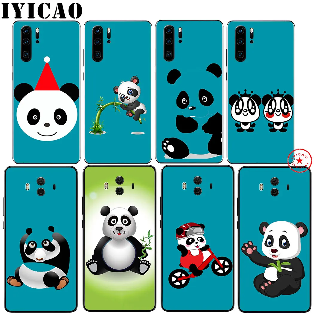 IYICAO и рисунком милой панды E мягкий чехол для huawei Honor 20 10 9 9X 8X 8C 7X 7C 7A 6A Lite рro вид