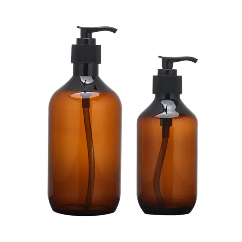 

2PCS 300ML 500ML Liquid Soap Dispenser Shampoo Shower Gel Lotion Storage Bottles