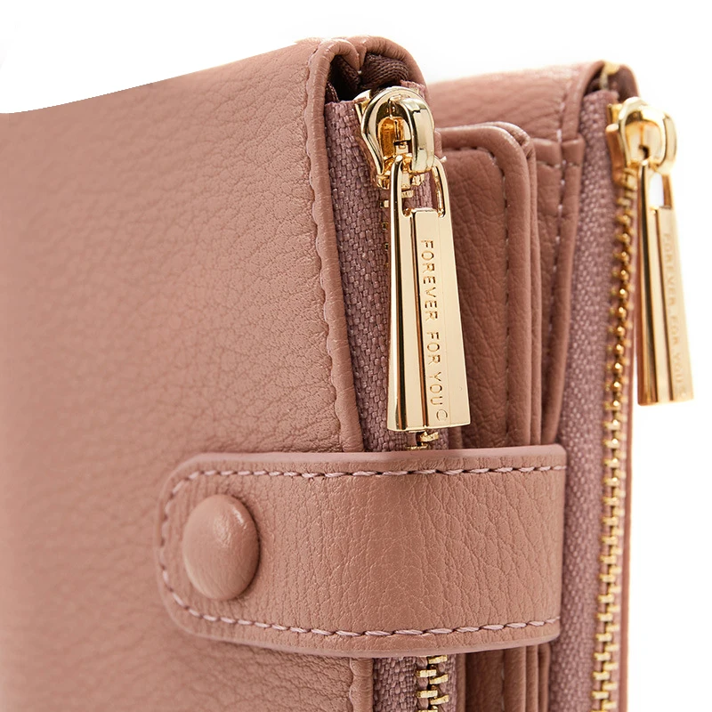 Aliwood новый двойной женский бумажник на молнии Элитный бренд маленький кошелек