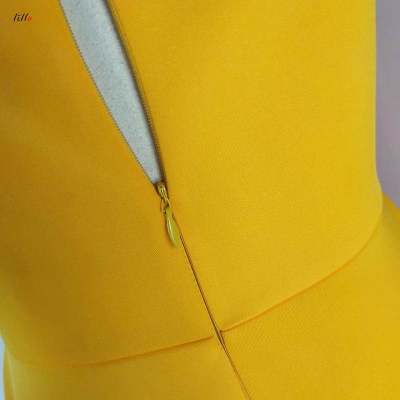 

women party dress Irregular Yellow Occasion Dresses Pleated Flare Party With Lace Celebrate Ladies Dated Evening Dinner Event Dr
