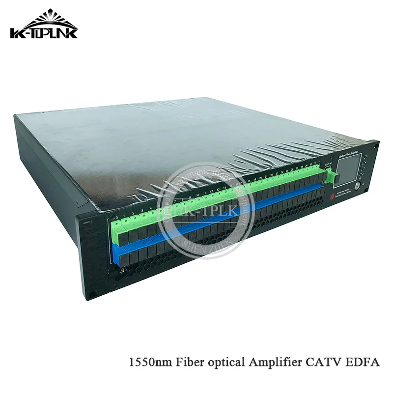 2U/80 Вт 32 порта 16/17dBm CATV EDFA 1550nm волоконно-оптический амплитfier WDM CATV EDFA SC/APC-SC/UPC разъем