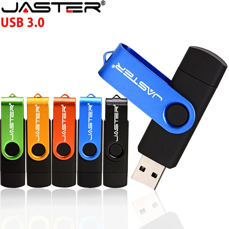 JASTER высокоскоростной USB3.0 флеш накопитель OTG 128 Гб 64 Usb Флешка 32 флэш диск для микро