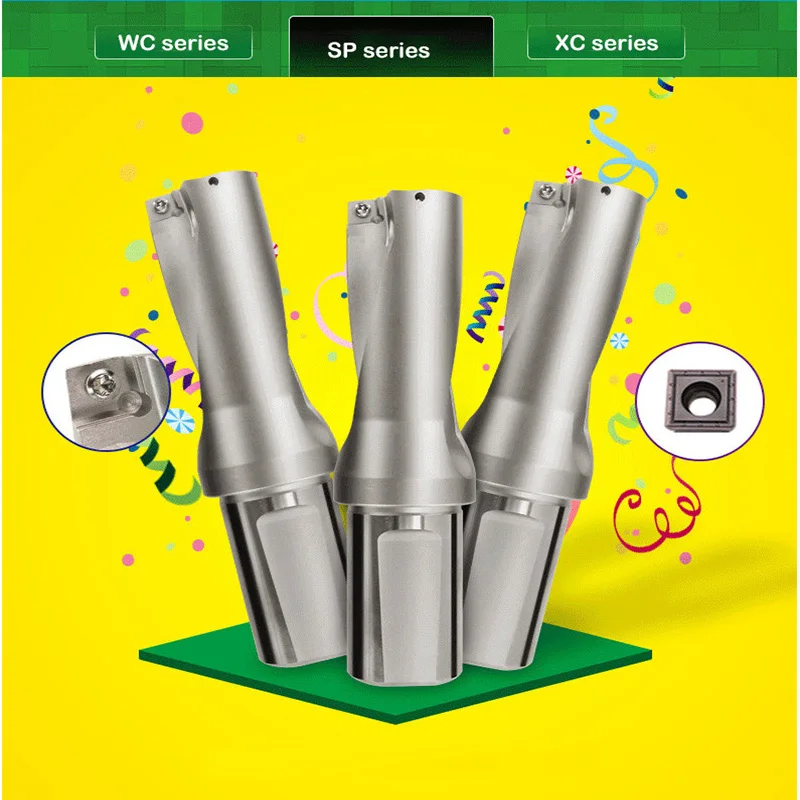 CNC U drill 2D SP indexable insert для металла диаметром 26 27 5 28 29 SPMG SP07 SP09 высокоточное отверстие