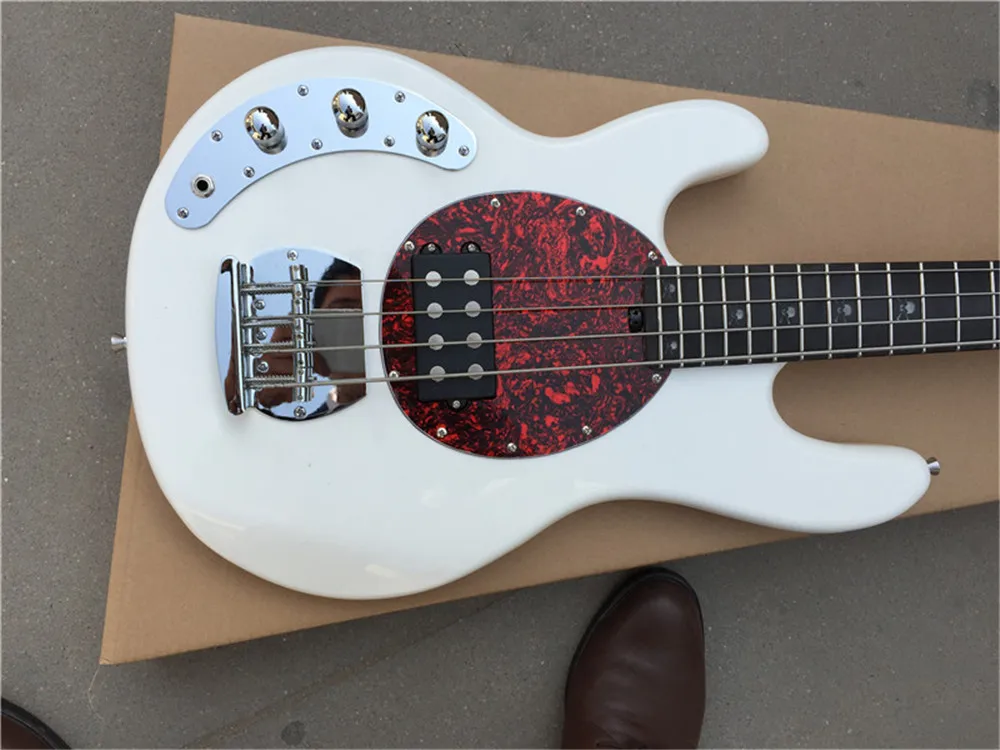 Китайский заводской товар 4-струнная белая сабля бас-гитара бесплатная доставка |