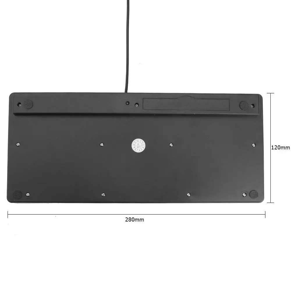 

K1000 78Keys 10Inch Slim USB Wired Keyboard Portable Mini Silent Keyboard Home Office Universal Keyboards for Laptop PC Computer