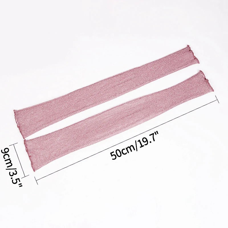 

Summer Sun Protection Sleeve Women Anti-UV Thin Breathable Arm Gloves Solid Color Simple Outdoor Cycling Driving Arm Sleeves