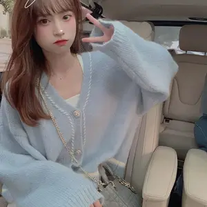 Женские свитера, джемперы 2020, осенний свитер, кардиган, Женское пальто, Свободный Топ с длинным рукавом, женский свитер Chandails Pull Hiver