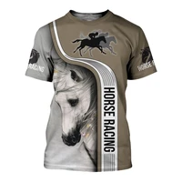 animal horse 3d printed mens tshirt harajuku fashion summer short sleeve pullover unisex casual t shirt tops ll 002