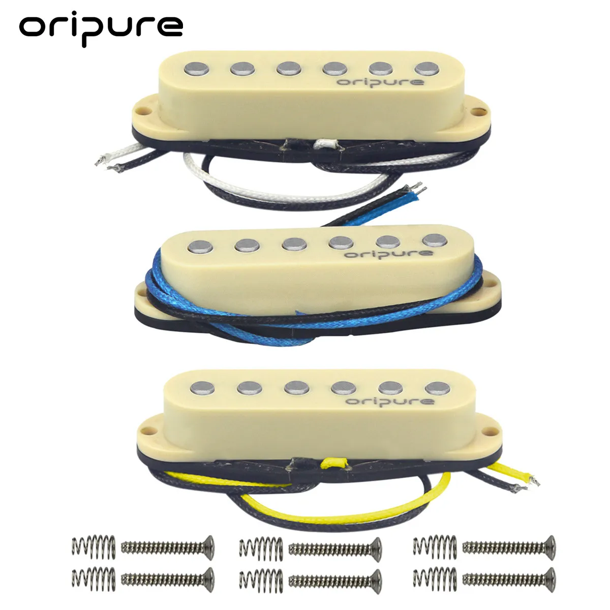 OriPure Alnico 5 однокатушечный гитарный пикап плоский полюс для гитарных деталей Strat