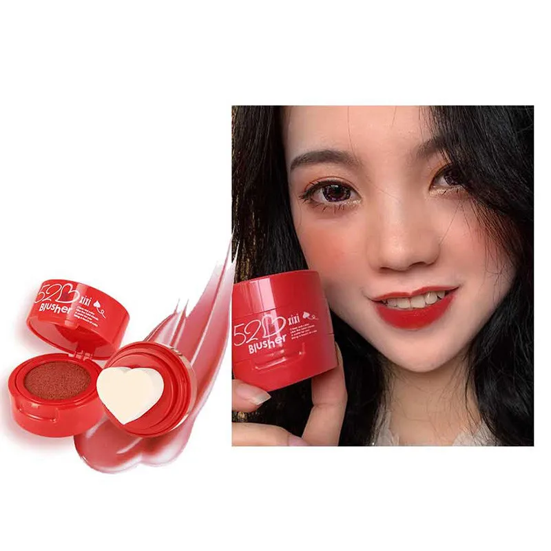 Модные Румяна с любовным сердцем 520 водостойкая стойкая искусственная пудра