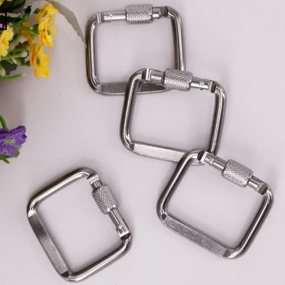 

Carabiner Safe Multi-Function Square Mini Hanging Buckle Aluminum Alloy Carabiner for Outdoor Climbing Accessories