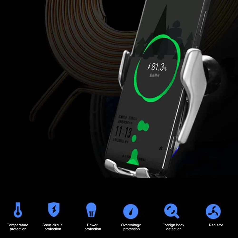 Умный автоматический держатель для телефона с инфракрасным датчиком зажимное