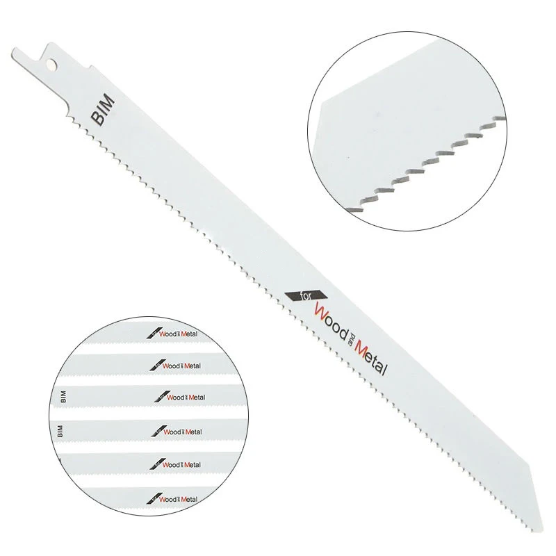 

1pcs BI-Metal Reciprocating Saw Blade Flexible For Metal & Wood Cutting Blades Saber Saw Handsaw Multi Saw Blade Tools Accessori