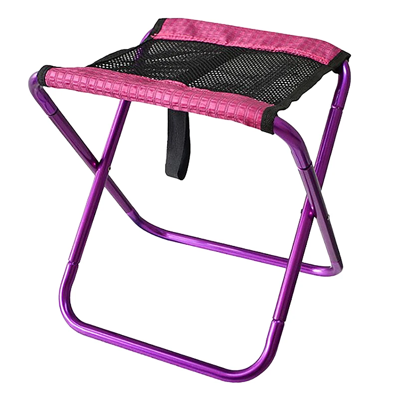 

Outdoor Folding Stool Aluminum Alloy Backrest Fishing Chair Camping Bench Portable Camp Chair