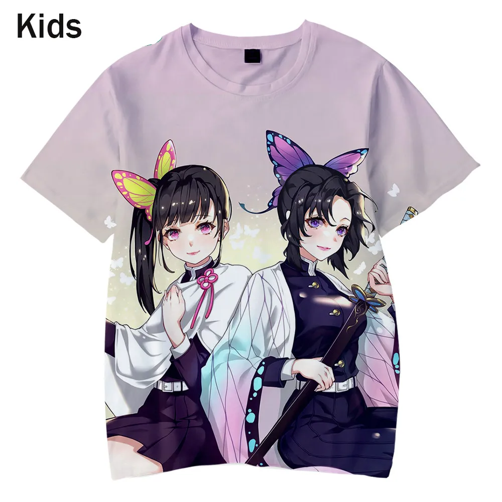 

Летняя детская футболка, 3D принт, топы для убийц демонов, футболка в стиле хип-хоп, дышащая футболка для мальчиков и девочек, комикс, Kimetsu no Yaiba...