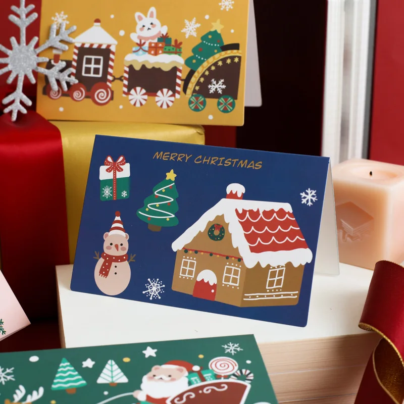 

Kawaii поздравительная открытка Рождественский планировщик Медведь День рождения открытка девушка рукописная открытка благословение открыт...