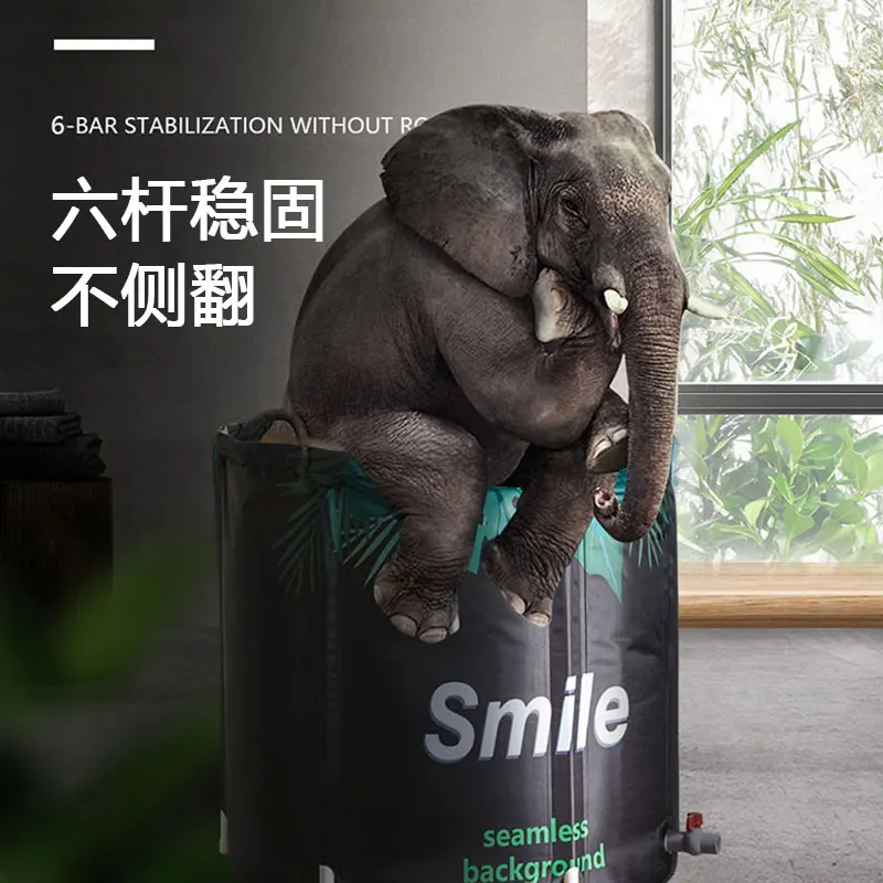 

Folding Bath Barrel Household Thermal Insulation Bath Barrel Full Body Bath Barrel Plastic Thickening Bath Barrel