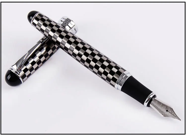 Высококачественная Роскошная перьевая ручка Jinhao x750, чернильная ручка Iraurita, полностью металлический зажим 0,5 мм, канцелярская ручка stilografica 03831