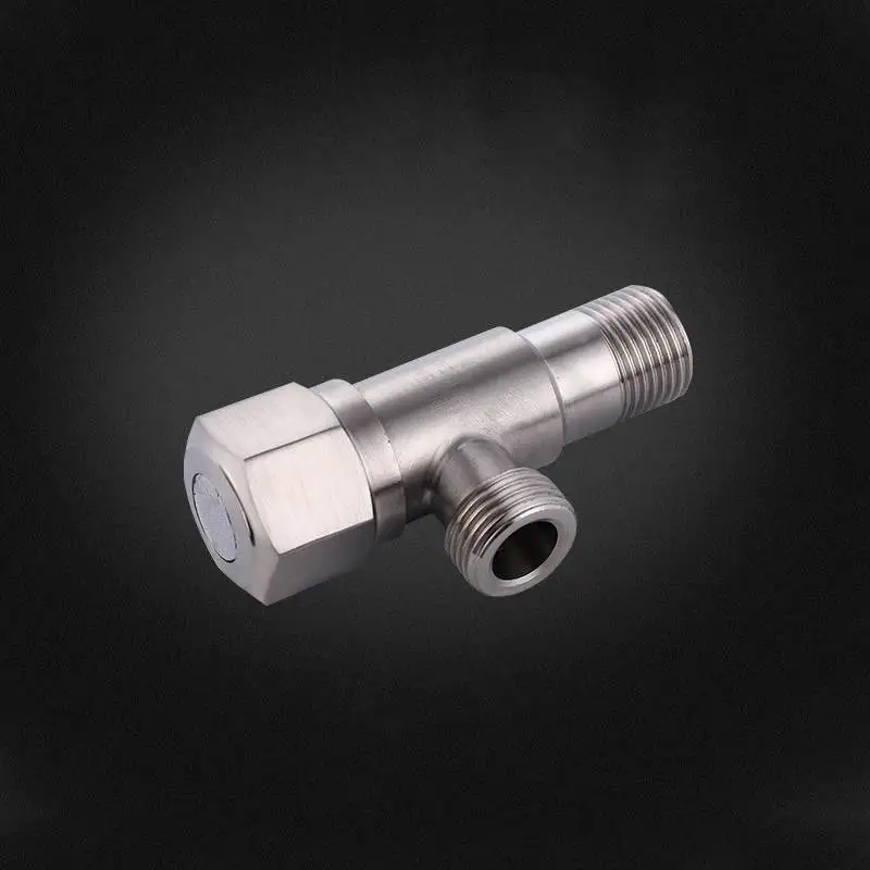 Valve Угловой клапан из нержавеющей стали G1/2 резьбы треугольный клапан горячей и холодной воды разъем для ванной комнаты Туалетная раковина водонагреватель - Цвет: Valve