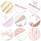 Розовое золото мрамор блеск полосы значок брошь, заколка, аксессуары для одежды рюкзак украшения подарок 58 мм