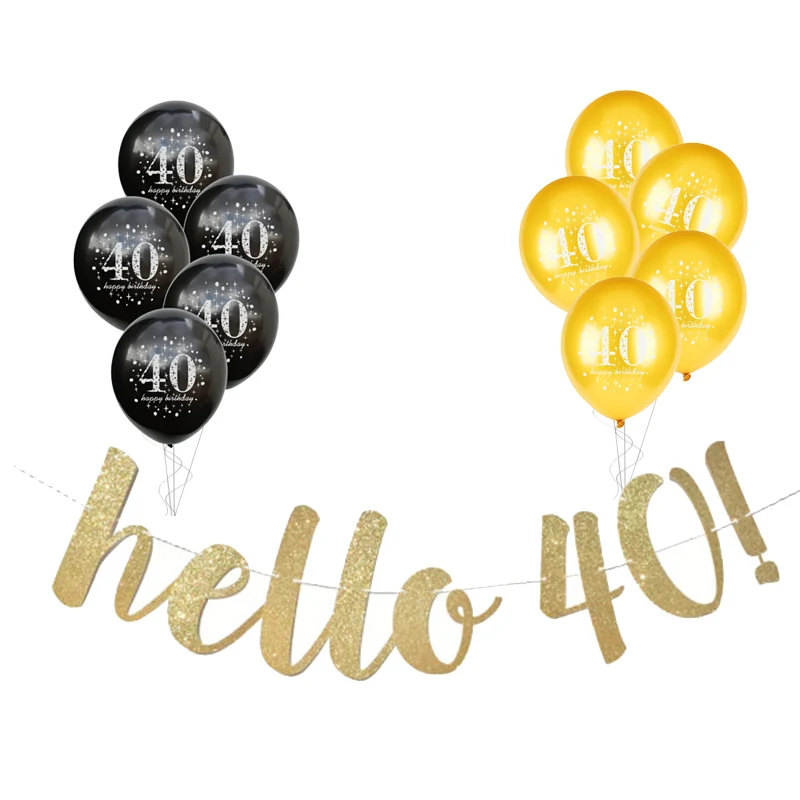 30th 40th 50th латексный воздушный шар "Конфетти" С Днем Рождения украшения для взрослых 30 40 50 60 лет с днем рождения