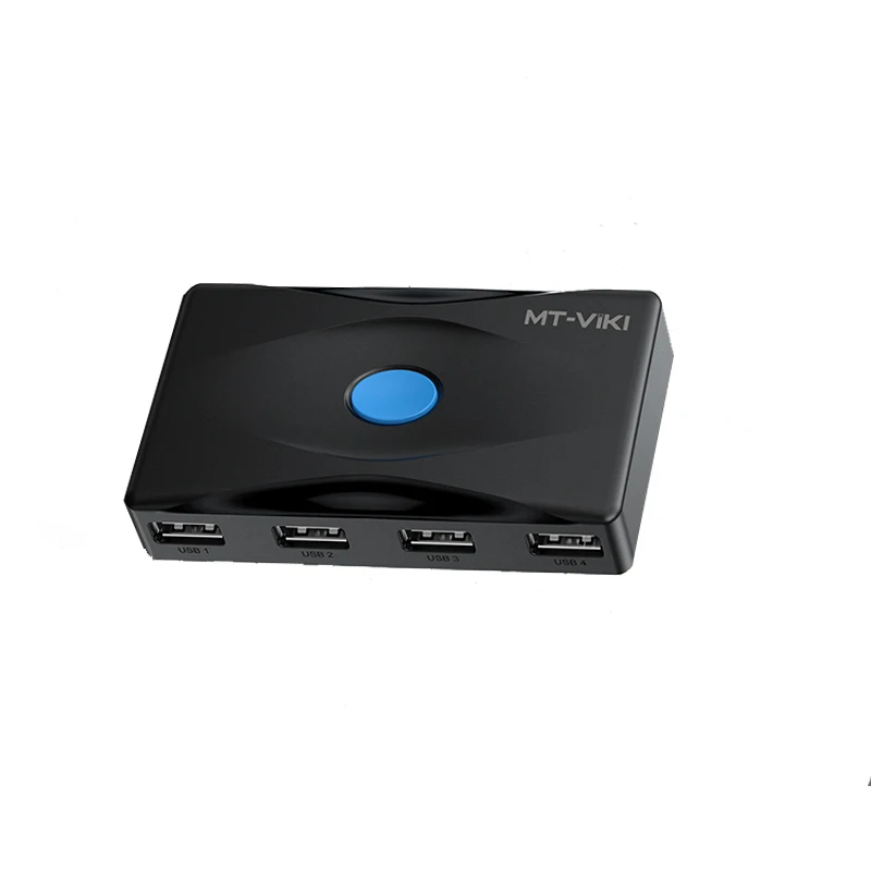 USB Kvm-переключатель разветвитель 2 в 4 выхода два ПК с общим доступом на