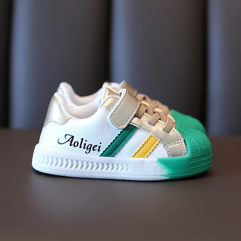 Autumn High-Quality Boys And Girls Soft-Soled Kidss Shoes Bright Color Children's Sneakers Flat-Bottomed Toddler Sports |