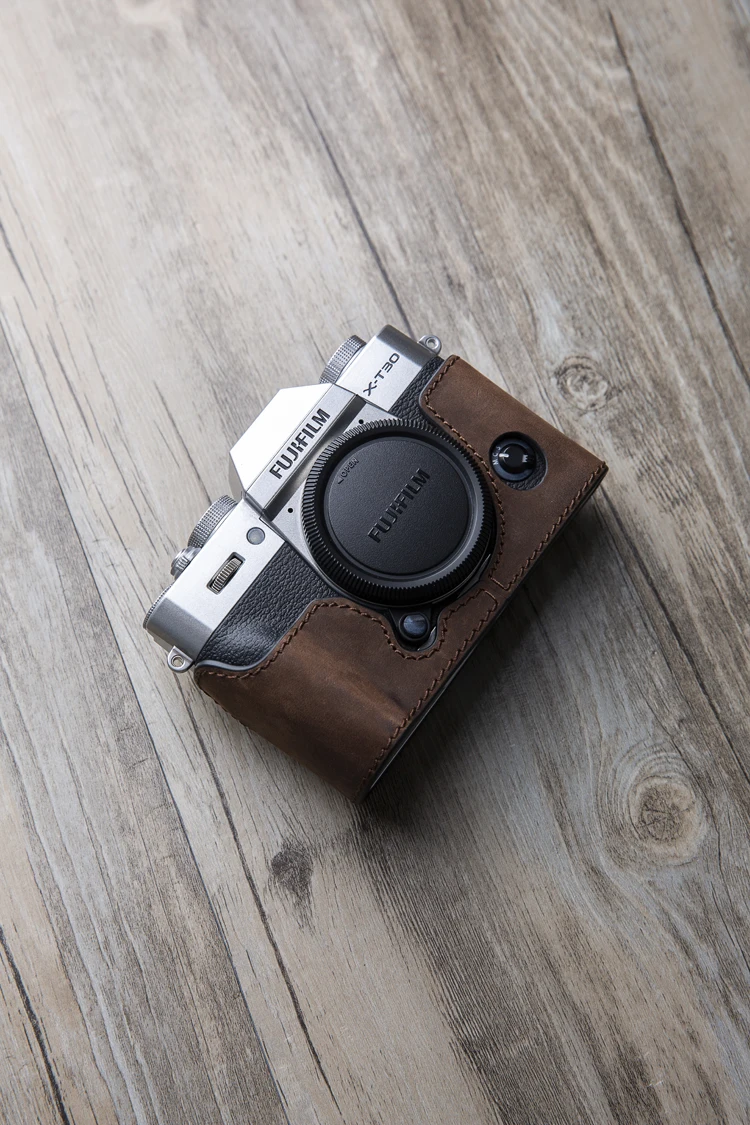 AYdgcam чехол для камеры из натуральной кожи ручной работы для Fuji Fujifilm XT10 XT20 XT30 Ретро винтажный нижний чехол