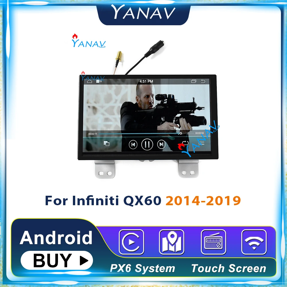 

Система Android, вертикальный экран, стерео, GPS-навигация для Infiniti QX60 2014-2019, автомобильное радио, мультимедийный DVD-плеер, HD Тесла стиль