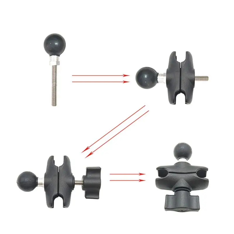 

C5AE Universal Motorcycle Expand Ball Head Base Bracket for Socket Arm Car Phone Camera Holder Accessories Mounting Kit