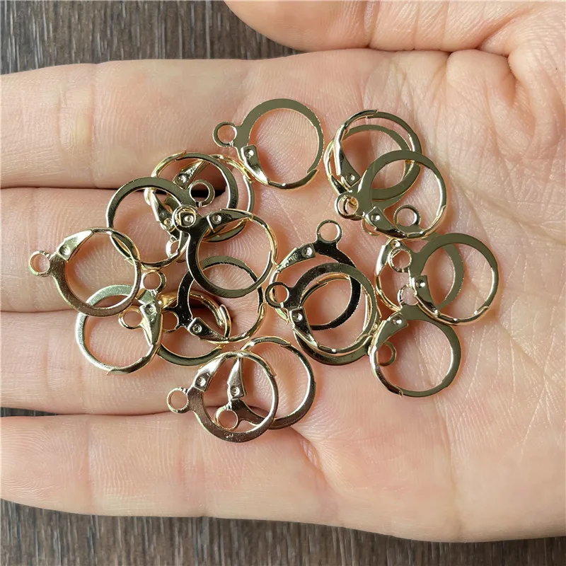 60 шт. аксессуары для ушных колец и пряжек ушей DIY Готовые глазурованные серьги с