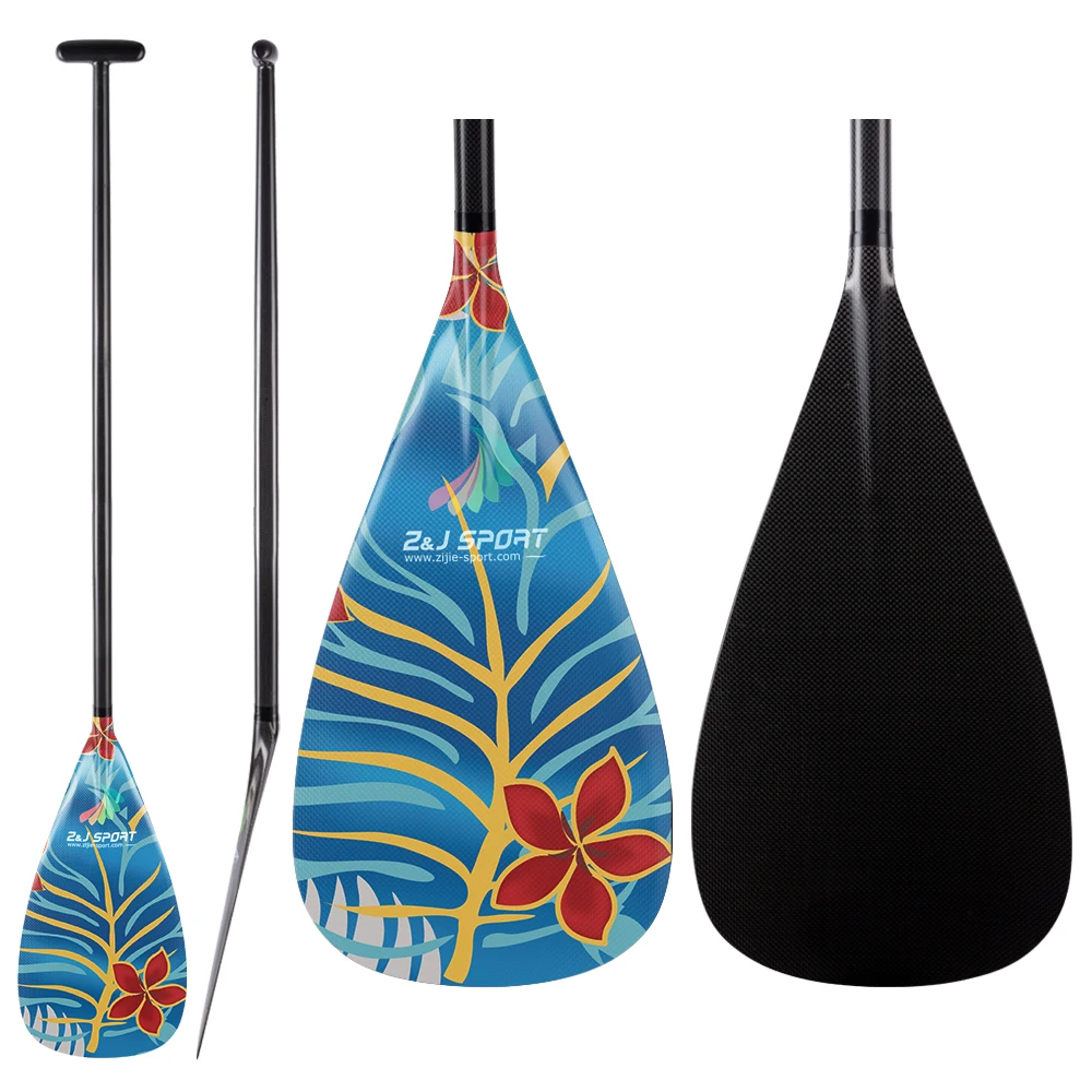 Легкого углеродного волокна Аутригер каноэ OC Paddle с Графика на лезвие из