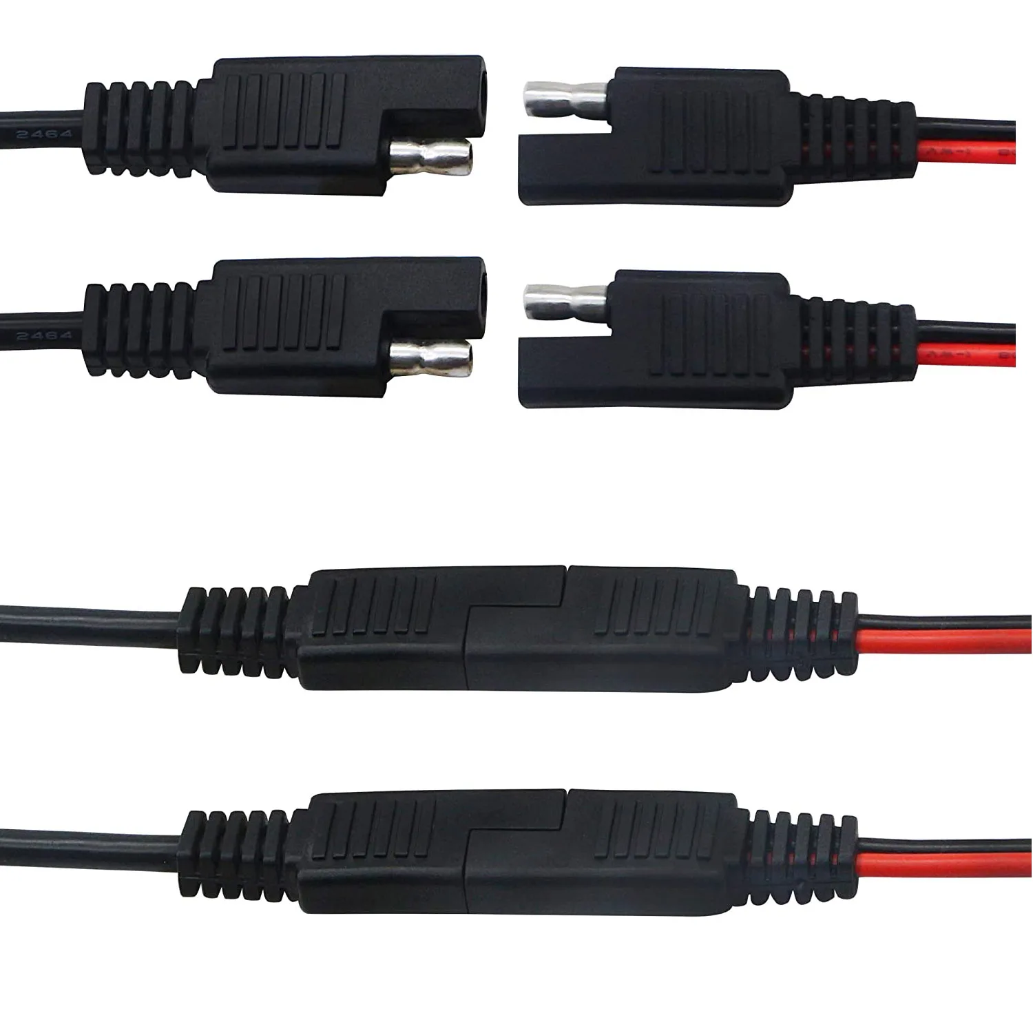 18AWG SAE Y сплиттер 1 2 разъем Быстроразъемное разъемное устройство постоянного тока