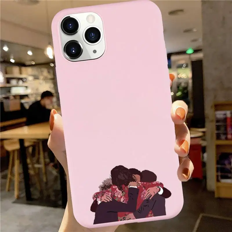 

Harry Styles One Direction Anti-fall luxury Phone Case cover Candy Color for iPhone 6 7 8 11 12 s mini pro X XS XR MAX Plus