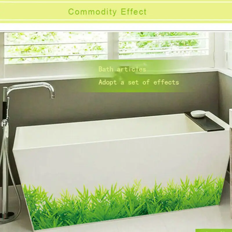 Обои съемные зеленая трава ПВХ наклейки на стену домашний декор детская комната