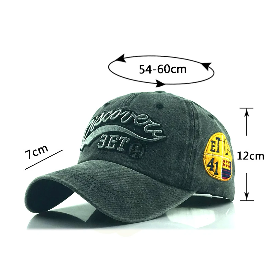 [RoxCober] Оптовая продажа бейсболка из потертого хлопка с вышитыми буквами шапка для