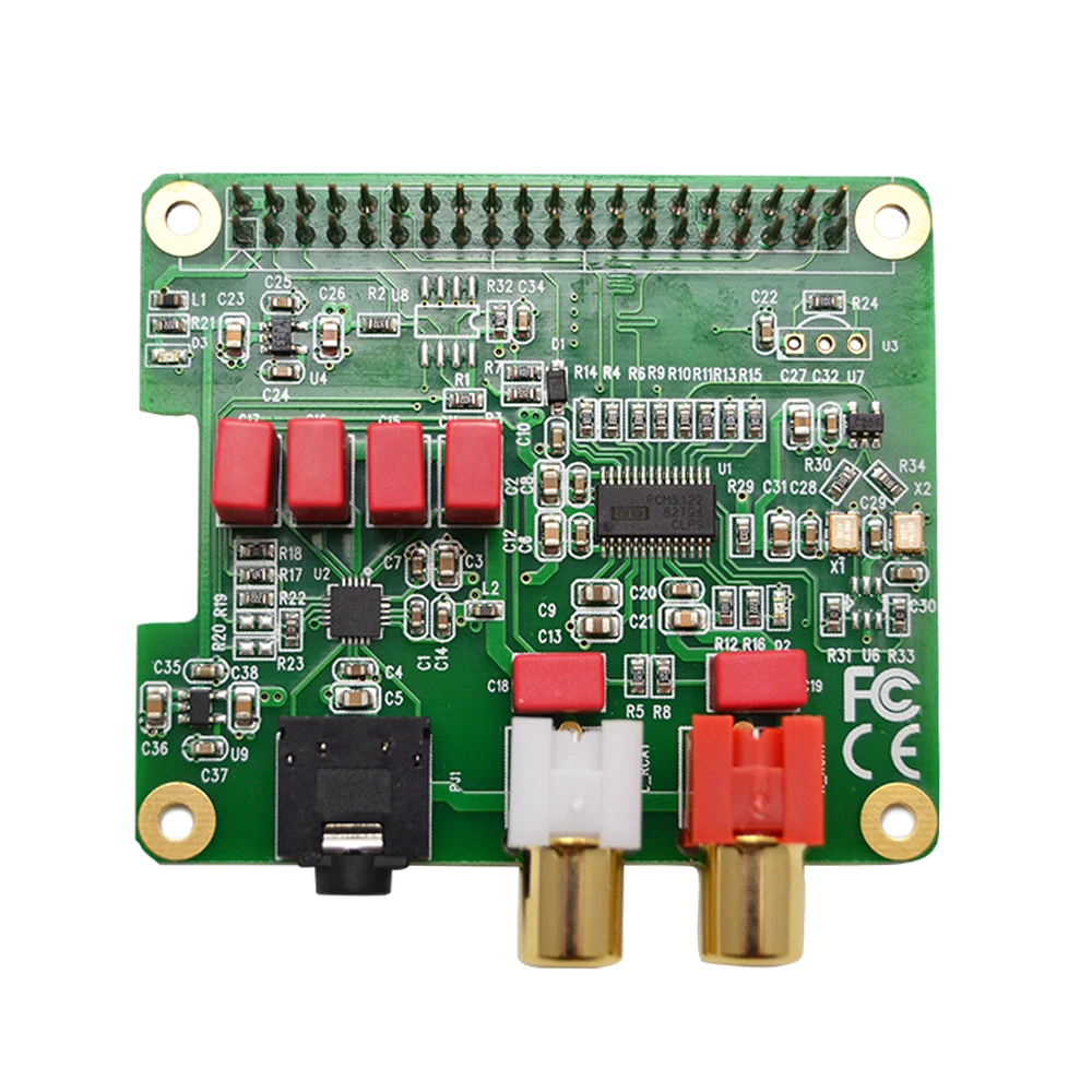 

PCM5122 Raspberry Pi HiFi DAC HAT PCM5122 HiFi DAC Audio Card Expansion Board for Raspberry Pi 4 3 B+ Pi Zero W