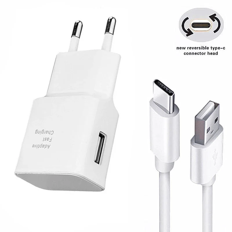 Быстрое зарядное устройство для Samsung A51 A71 A70 A50 A20 A30s A40 S8 S9 S10 S20 Plus Note 20 10 9 8 Type C USB