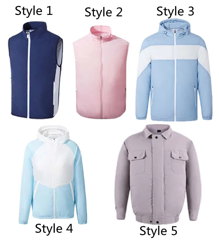 

Summer Clothing Cooling Air-conditioning Fan Vest JacketMen Women USB Smart Charging Outdoor Breathable Cool Sun protection
