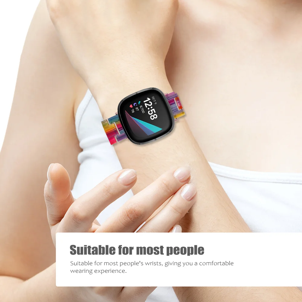 

Durable Watch Strap Colored Watchband Creative Watch Band Compatible for Fitbit