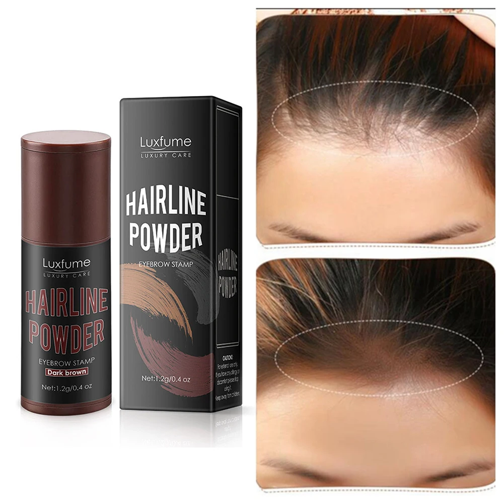 

New Modification Hairline Powder Water Proof Hair Line Shadow Eyebrow Powder Black&Brown Unisex Instantly Hair Makeup Tool TSLM1
