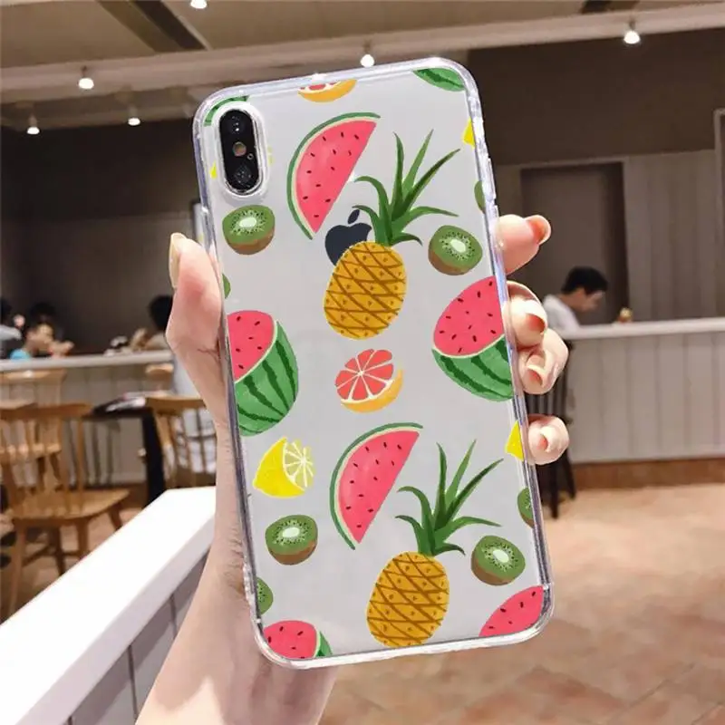 

lemon Phone Case For iphone 12 11 8 7 6s 6 5 5s 5c se plus mini x xs xr pro max Transparent soft