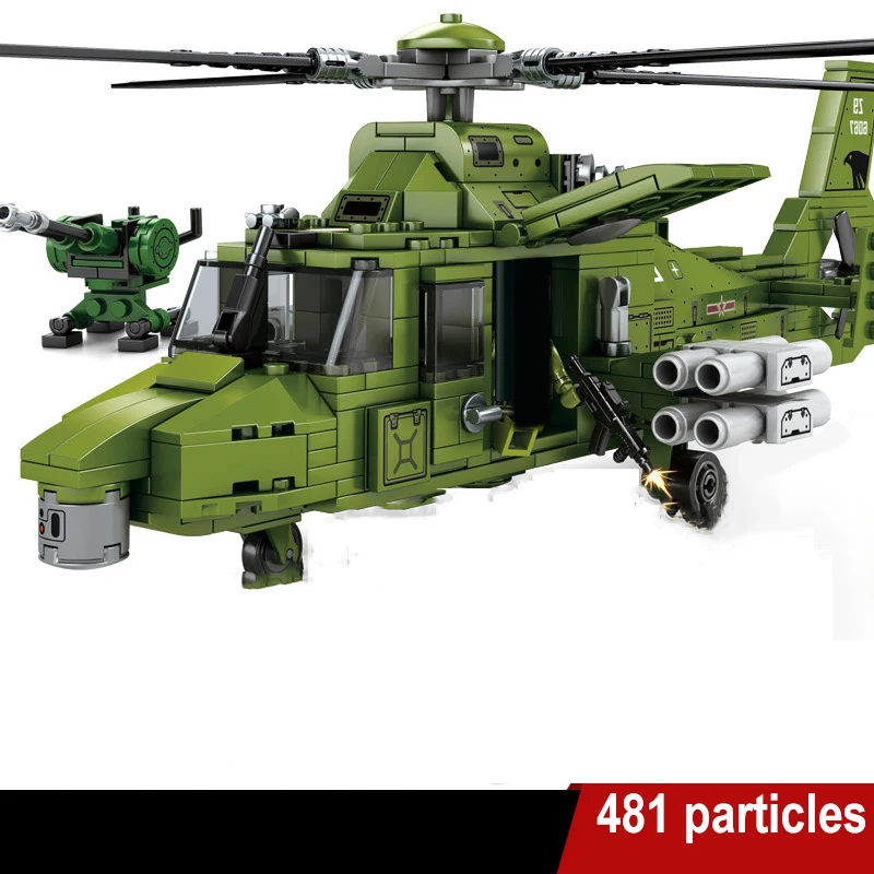 Новинка 481 шт. модель вертолета строительные блоки Многофункциональный модный