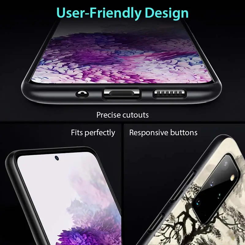 

Chinese ink painting for Samsung S20 FE Ultra Plus A91 A81 A71 A51 A41 A31 A21S A11 A72 A52 A42 A32 A12 A02S Phone Case